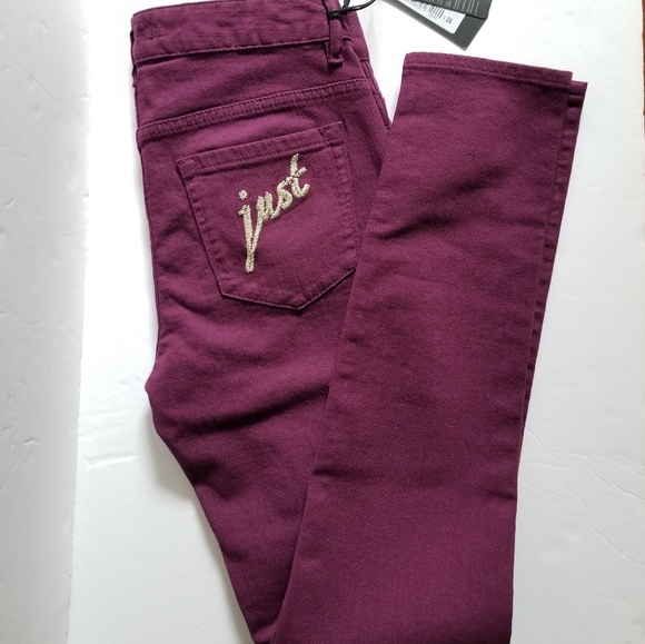 Just Cavalli Slim Fit High Waist Jeans Purple Size 26 - Picture 4 of 8